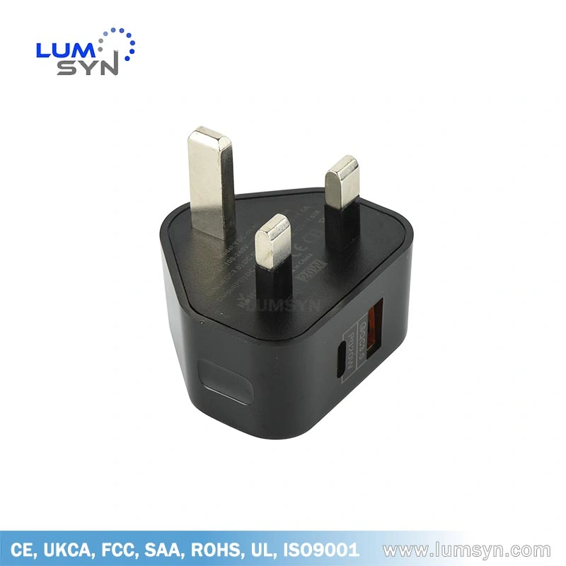 2021 Hot Selling 25W 30W Pd3.0 & QC3.0 Universal Super Charging Smart Telephone Charger AC Power Adapter Transformer USB Type C DC Adaptor with UK, Us, EU Plug