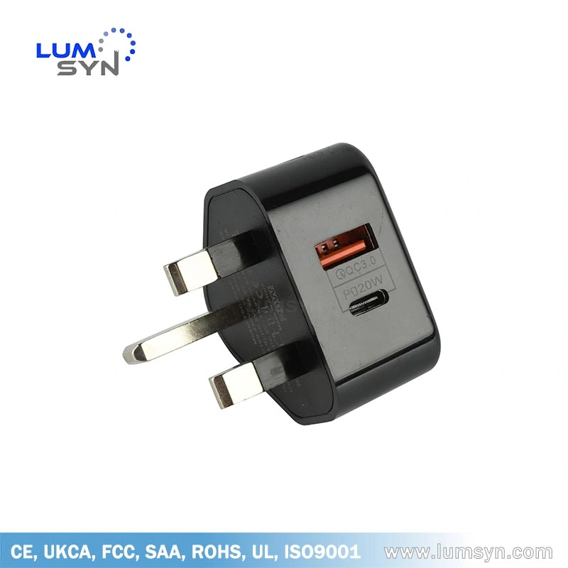 2021 Hot Selling 25W 30W Pd3.0 & QC3.0 Universal Super Charging Smart Telephone Charger AC Power Adapter Transformer USB Type C DC Adaptor with UK, Us, EU Plug